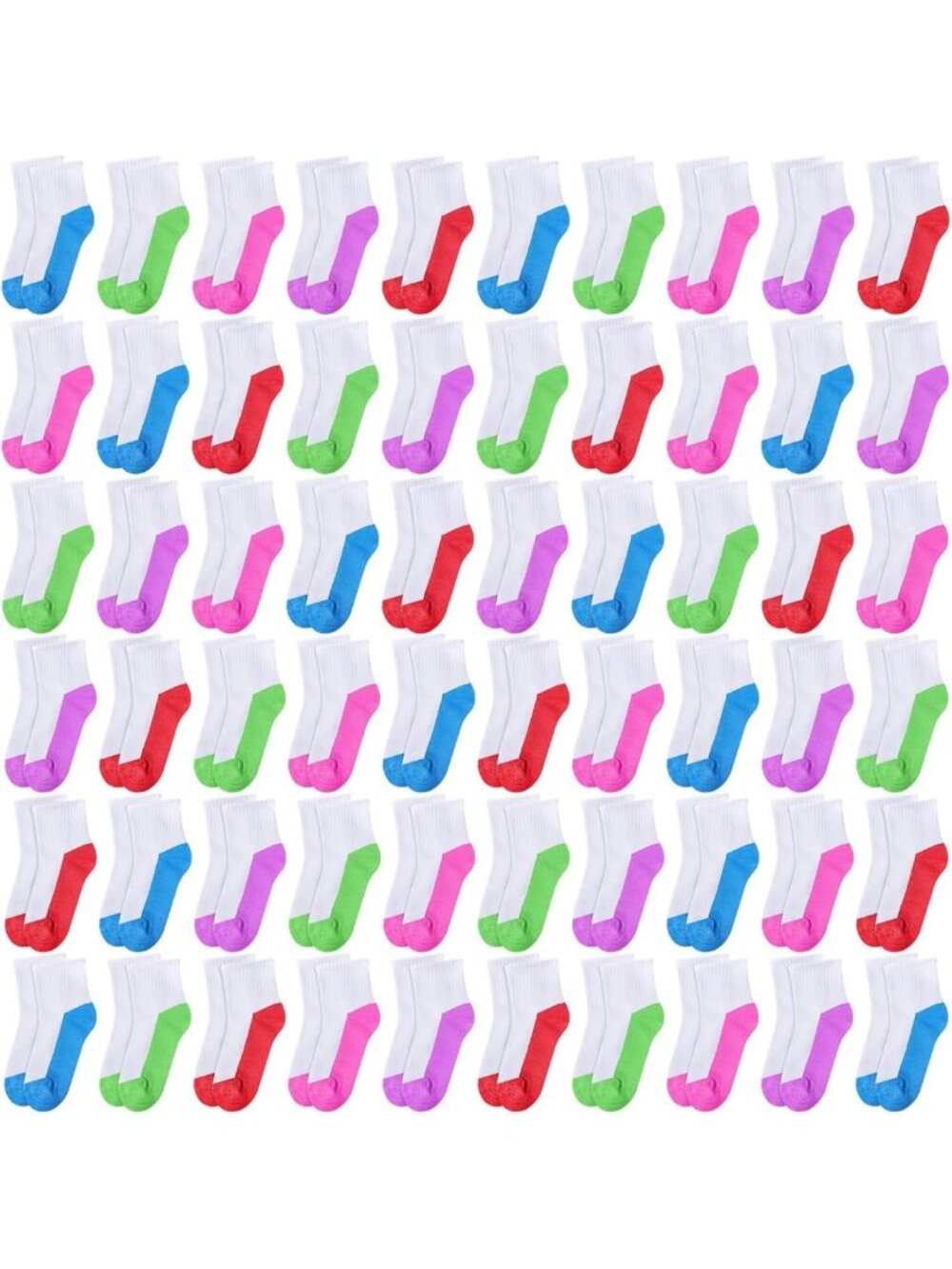150 Pairs Kids Socks Bulk - Unisex, Colorful & Cozy for Boys and Girls